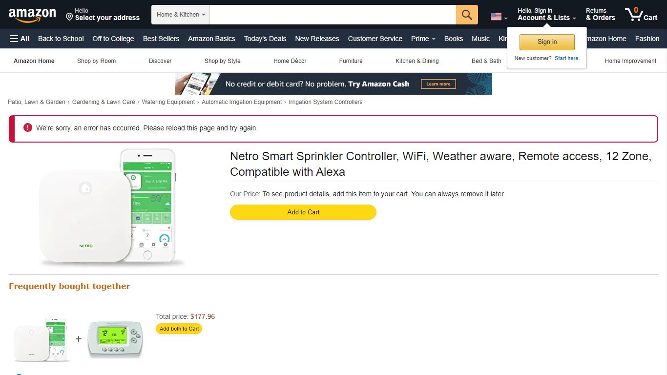 Netro Smart Sprinkler Controller, WiFi, Weather aware, Remote access ...